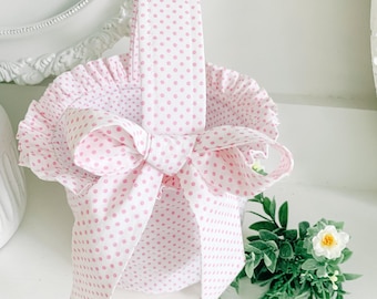 Ruffled Basket with Bow