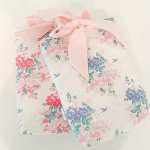 Quilted Book Sleeve: Extra Large Cotton Book Protector