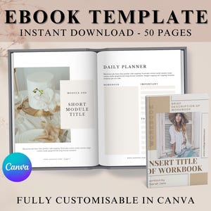 Bearbeitbare Canva eBook-Vorlage, Done For You Coaching-Arbeitsmappe, DFY Small Business Planner, Bleimagnet, Kursersteller, PLR Digitale Produkte