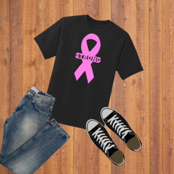 Cancer Awareness Ribbon SVG and JPEG - "STRONG" Digital Download for Your Clothing or Use it To Make a Car Decal & Cut It In Any Color