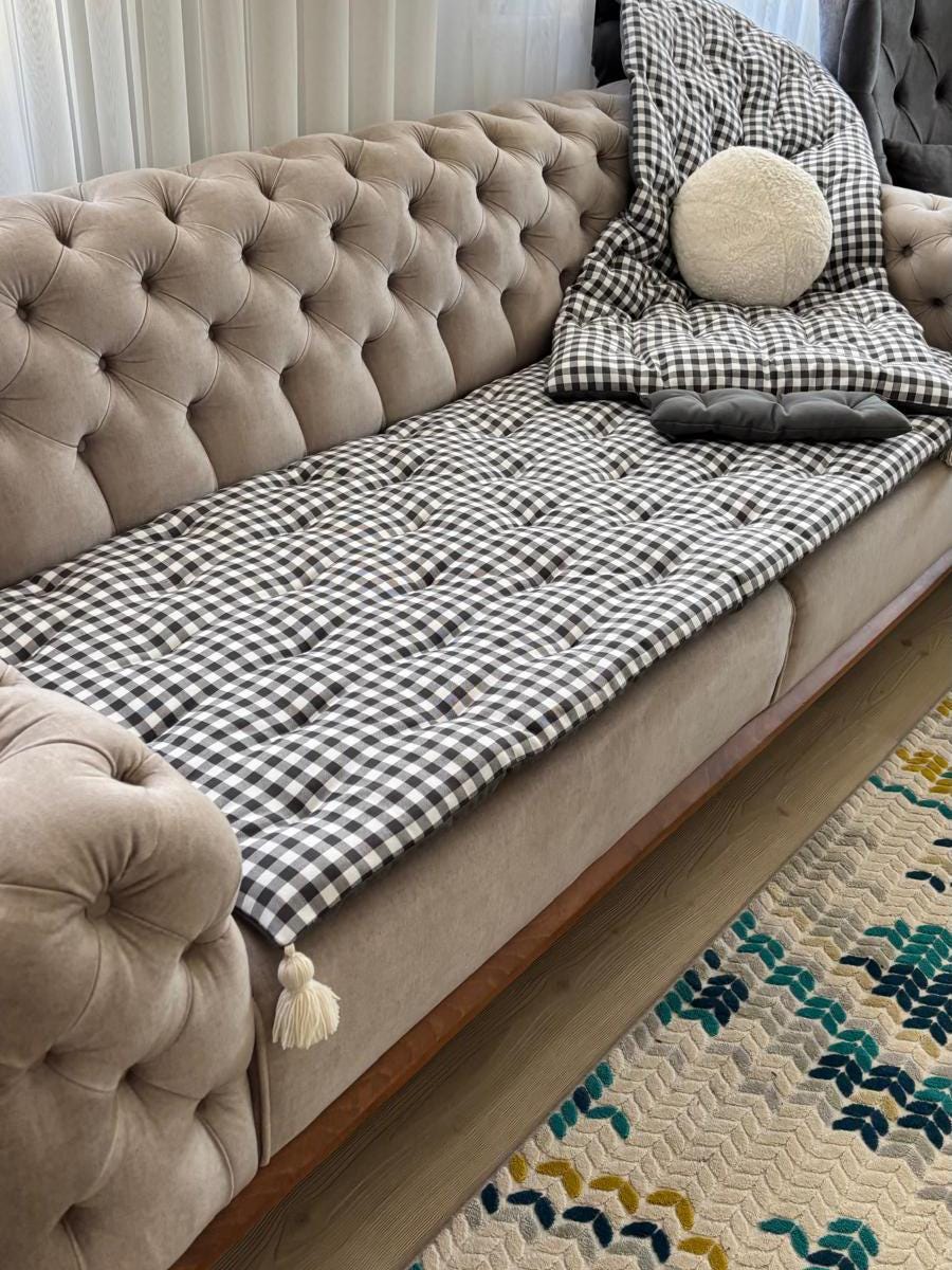 Animal Blocks Quilted Sofa Cover NCU0NXD1840 main image 1