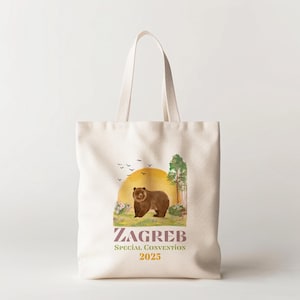 Grand cabas JW Convention spéciale 2025 - Culte pur - Cadeaux JW pour délégués - Sac cadeau Zagreb - Sac cabas Zagreb - Jw Souvenir