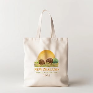 Grand fourre-tout JW Convention spéciale 2025 - Culte pur - Cadeaux JW pour délégués - Sac cadeau Nouvelle-Zélande - Sac fourre-tout Nouvelle-Zélande - Jw Souvenir