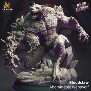 Abominable Werewolf Mini - Tabletop Gaming