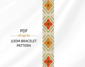 Armbandpatroon bloemenweefgetouw: Miyuki Delica 11/0 (pdf-patroon)
