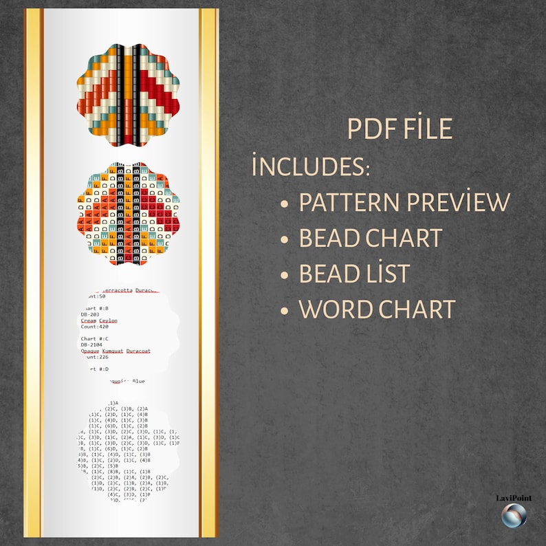 Bead List.pdf Beaded Fringe Earrings PDF Pattern - Miyuki Delica 11/0 Beadwork - Etsy
