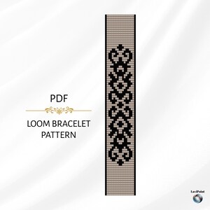 Bead Loom Bracelet Pattern / Digital Loom Bracelet Tutorial / Floral Loom Bracelet Pattern PDF / Bead Loom Design for Miyuki Delica 11/0