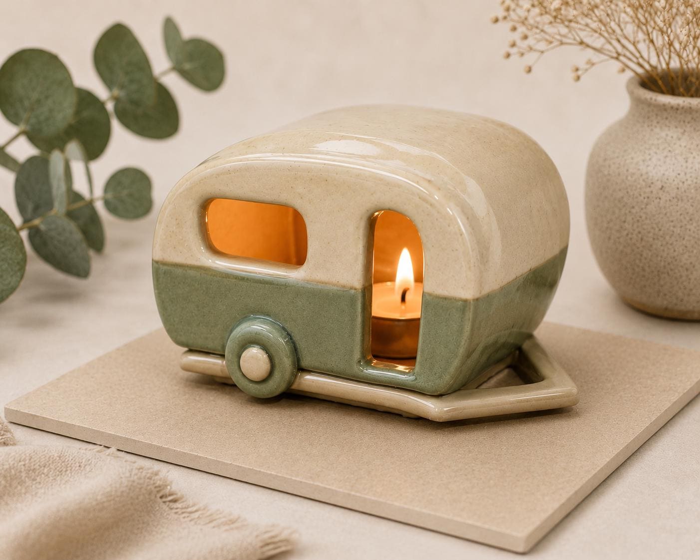 Camper Luminary Pottery Project physical cutter image 5