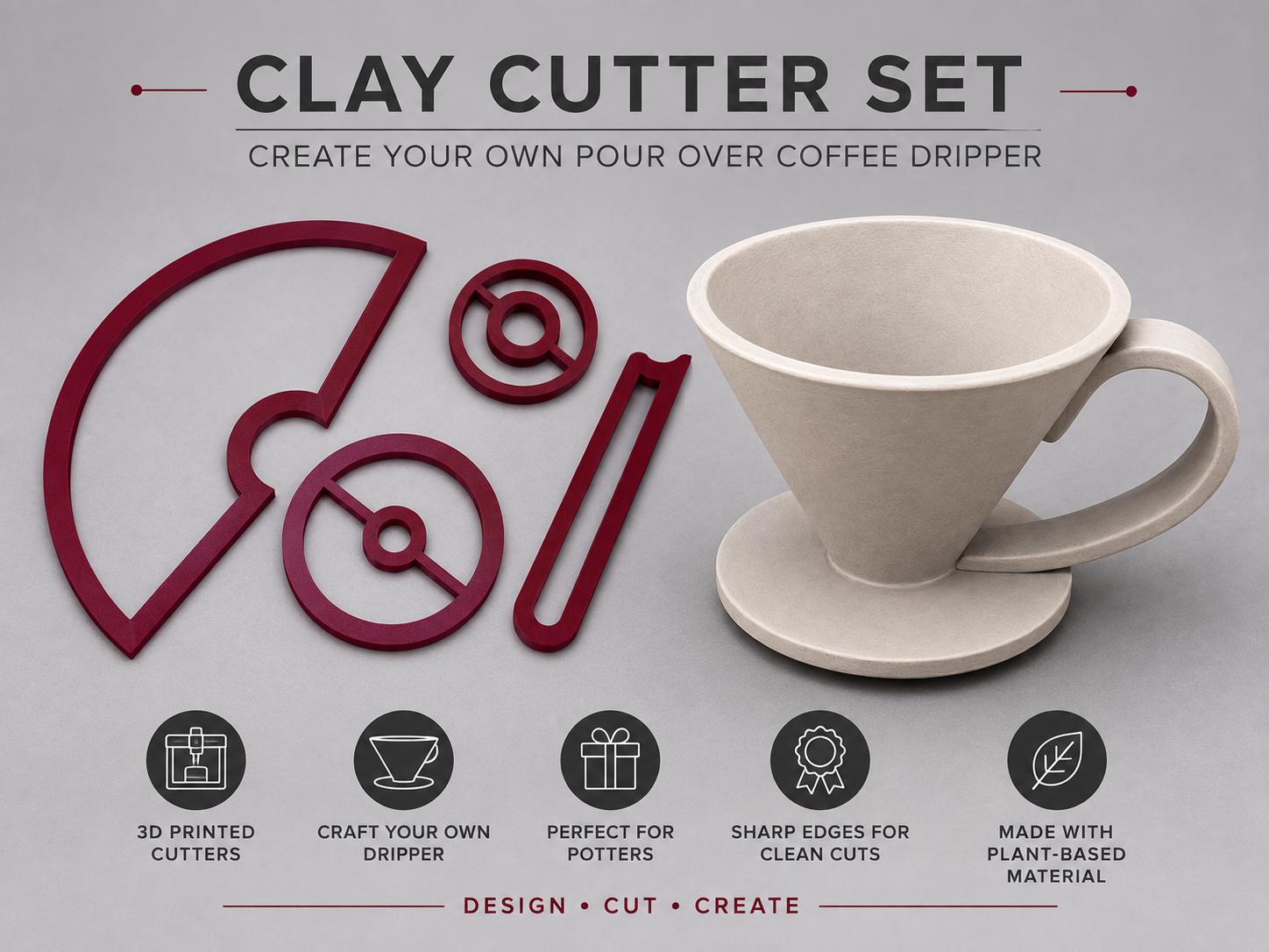 Pour Over Coffee Dripper Pottery Project physical cutter image 2