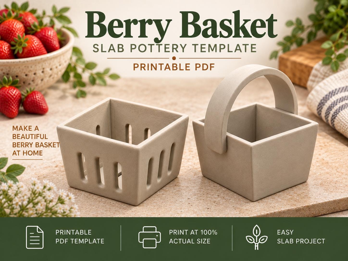 Berry Basket Pottery Project