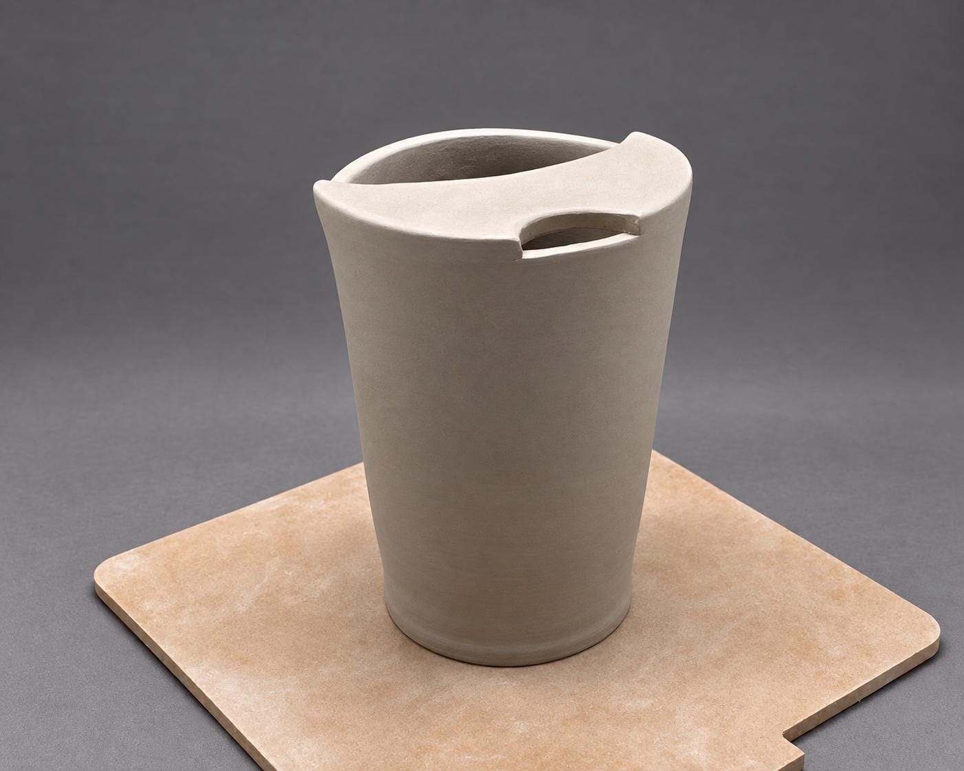 Travel Mug and Tall Tapered Mug Pottery Project physical cutter image 4