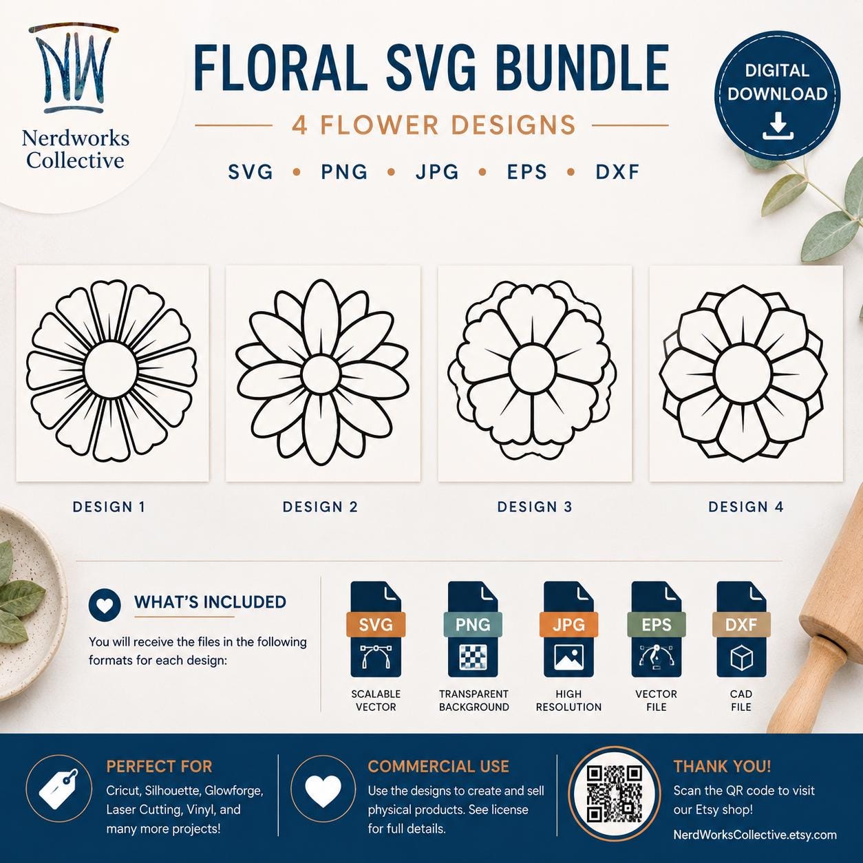 Floral SVG Bundle product image 3