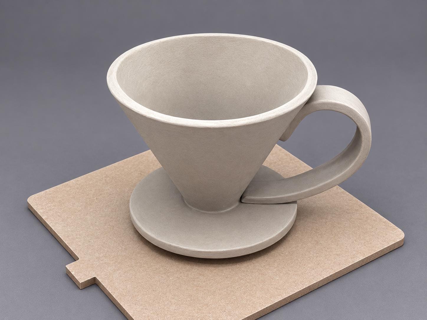 Pour Over Coffee Dripper Pottery Project physical cutter image 3