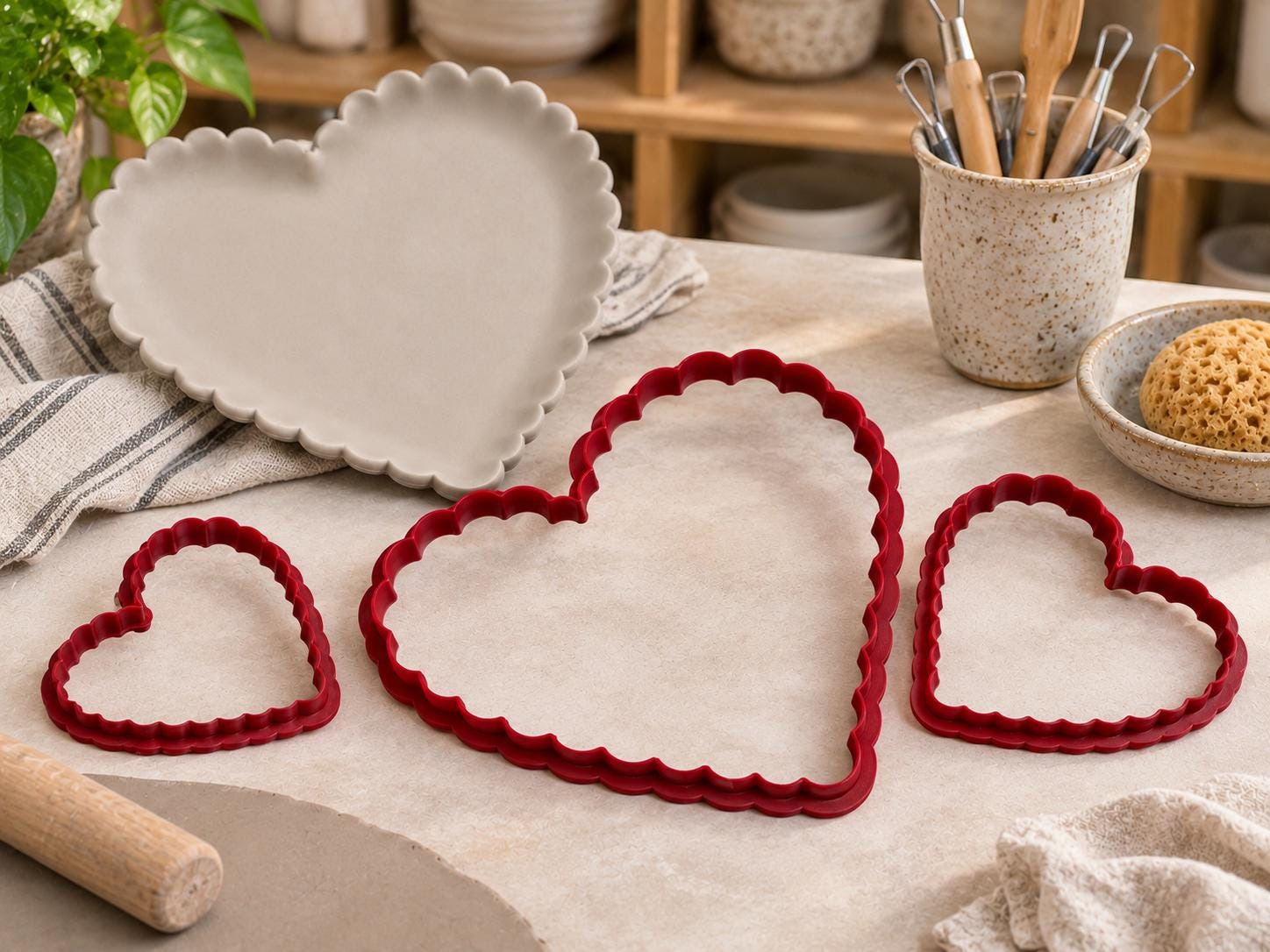 Scalloped Heart Clay Cutter