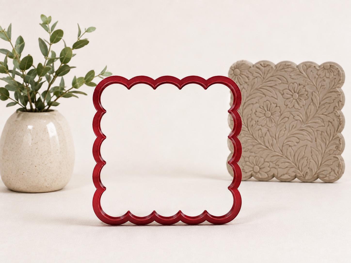 Scalloped Square Clay Cutter