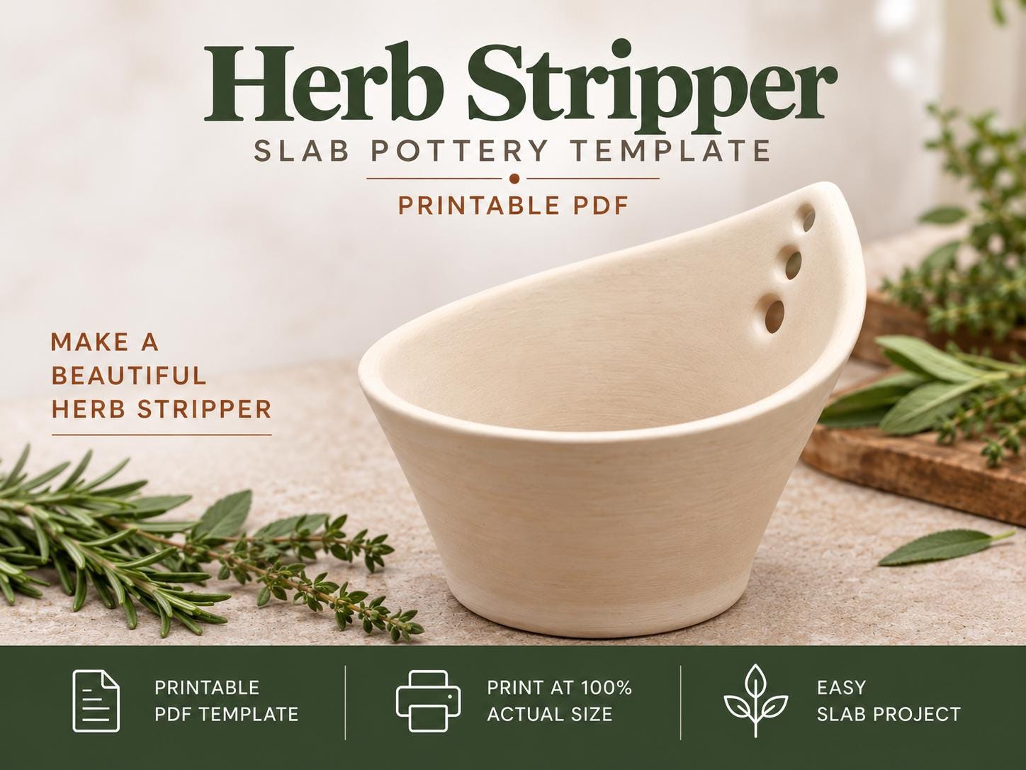 Herb Stripper Pottery Project