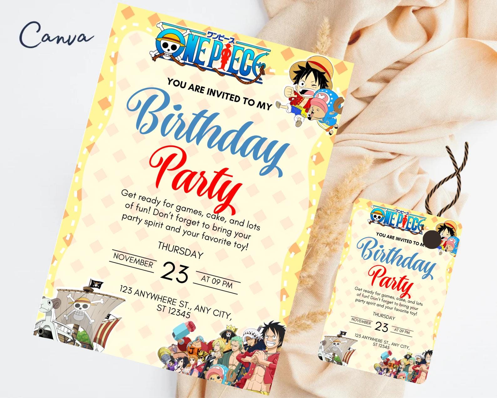 One piece birthday card - Etsy 日本