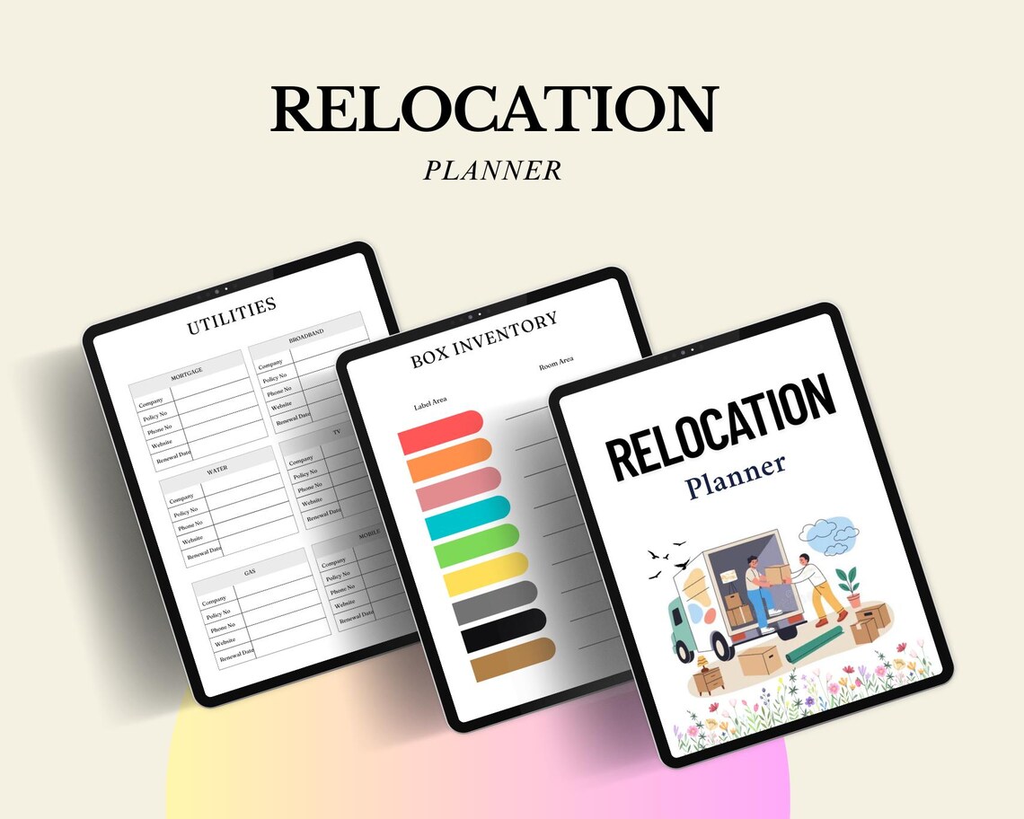 Moving Planner Printable, Relocation Checklist (digital Download) - Etsy