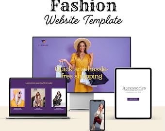 Elegant Fashion Shopify Theme: Online Boutique Canva Template