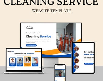 Reinigungsservice Website Template: Professional Wix Design