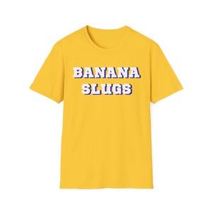 Pulp Fiction Inspired Unisex T-Shirt, Quentin Tarantino Film Tee, Banana Slugs Shirt, UC Santa Cruz Jersey Font, Vincent Vega, Multi Colored