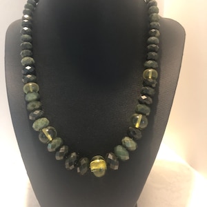 Desert Rose Trading Nepherite and Sterling Necklace