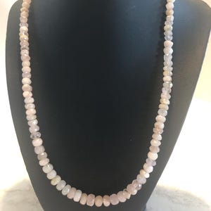 Jay King Desert Rose Trading Rose Quartz and Sterling Necklace, stone of love