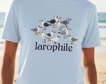 Larophile Hoodie or Shirt | Gull Lover Cartoon Gulls Top for Kids, Adults, Sweatshirt