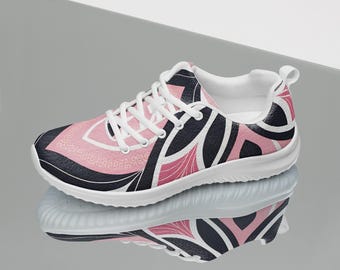 Pink Sneakers | Pilates Shoes for Women | Custom Coloring | Workout Gear for Yoga | Festive Comfortable Sport Sneakers | Running Dance Shoes