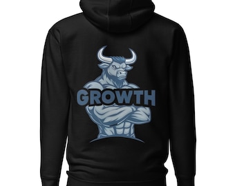 Gym Hoodie for Men | Bull Hoodie | Apparel for Men | Bodybuilding Hoody | Exercise Hoodie | Motivation | Inspiration | Gym Gifts for Guys