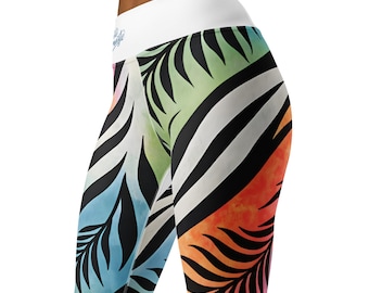 Leggings de cebra / Leggings con estampado animal / Leggings de cintura alta para gimnasio / Pantalones de yoga / Leggings con efecto tie dye / Mallas de yoga / Gimnasio / Sexy / Caliente