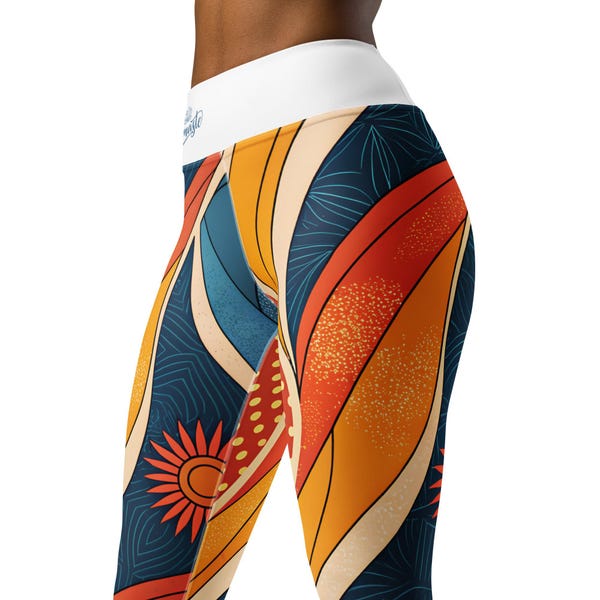 Abstract Tie Dye Women's Leggings