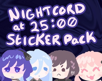 Nightcord At 25:00 Sticker 4 Pack // Kanade, Ena, Mafuyu, Mizuki