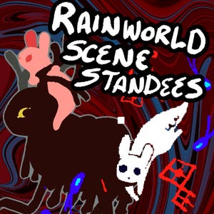 Rain World Slugcat Scene Layered 4.5in Standees (read desc.)
