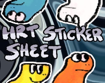 Horse Race Tests Sticker sheet