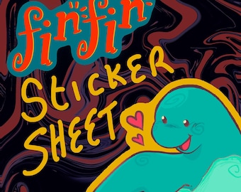 Finfin Teo Sticker Blatt