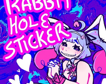 Rabbit Hole Hatsune Miku Sticker