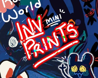Rain World Inv/Enot/??? Mini Prints
