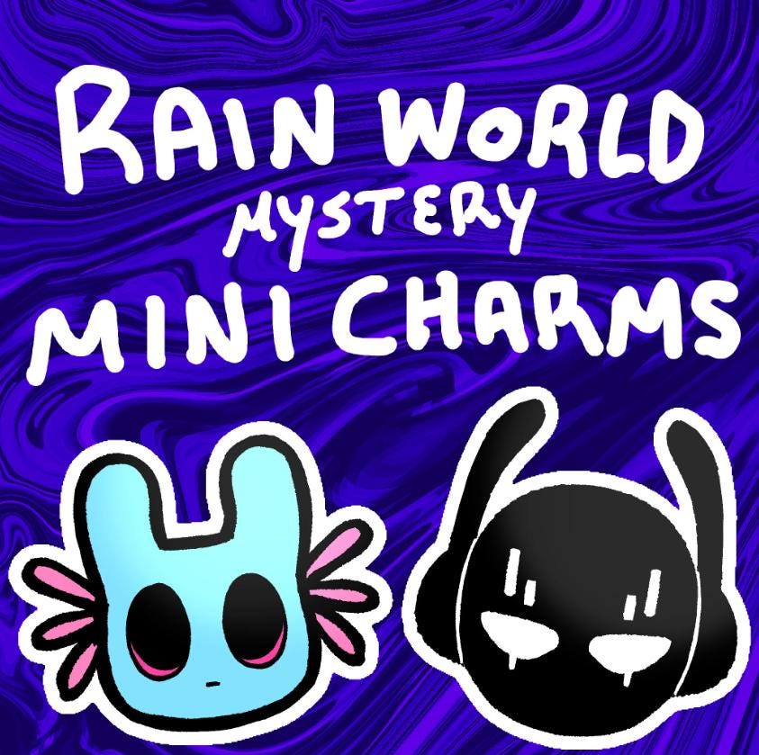 Rain World Pearl Gacha Phone Charms