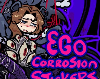 Limbus Company EGO CORROSION Vinyl Stickers // Rodion, Ryōshū