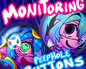Monitoring Peephole Hatsune Miku Buttons