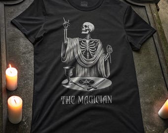 The Magician Skeleton Tarot Unisex T-Shirt