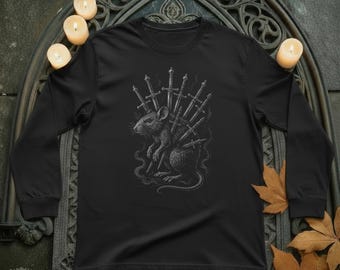 Rat and Swords Unisex Jersey Long Sleeve T-Shirt