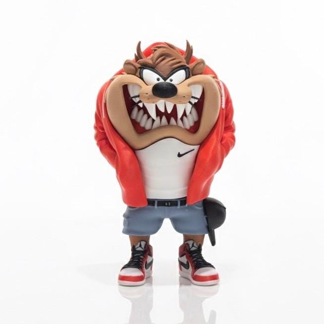 MINI SAC DE fèves Tasmanian Devil, Taz Looney Tunes Warner Brothers Applause 5 po EUR 5,06 - FR