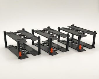1:64 Scale Car Lift Set – 3 Pack Diorama Accessories