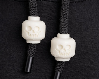 Charms squelettes imprimés en 3D à capuche – Accessoires pour lacets inspirés des blocs (pq2)