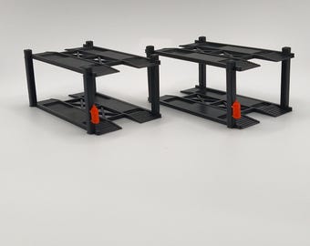 2 voitures élévatrices moulées sous pression à l'échelle 1:64 (voitures et accessoires NON inclus)