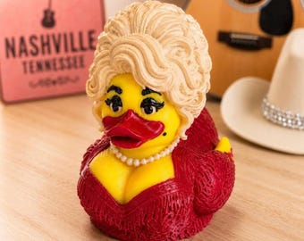 Dolly Parton Duck | 3D Printed Dolly Duck | Country Music Dashboard Duck | Jeep Duck | Dolly Parton Gift