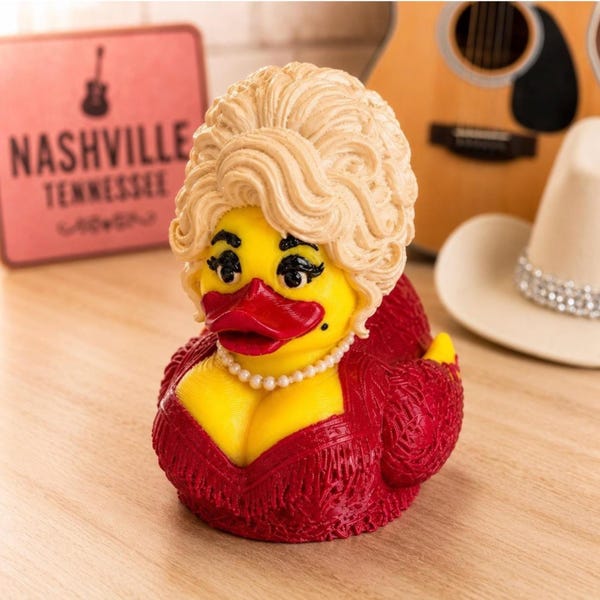 Paperella Dolly Parton / Paperella Dolly stampata in 3D / Paperella da cruscotto a tema musica country / Paperella Jeep / Regalo Dolly Parton
