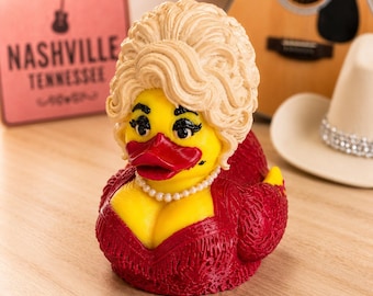 Dolly Parton Duck | 3D Printed Dolly Duck | Country Music Dashboard Duck | Jeep Duck | Dolly Parton Gift